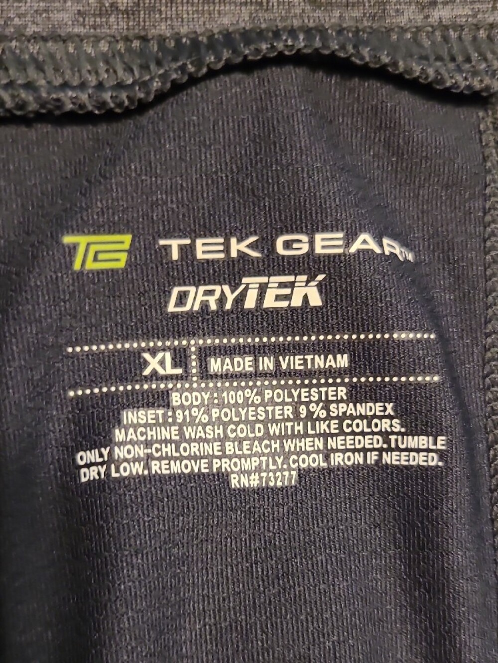 Tek Gear Athletic Gray Women's V-Neck Short Sleeve Tee - XL - Picture 5 of 8